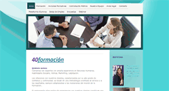 Desktop Screenshot of 40formacion.com